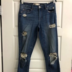 High rise, skinny jeans